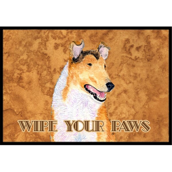 Carolines Treasures 18 x 27 In. Collie Smooth Wipe Your Paws Indoor Or Outdoor Mat SS4903MAT - main
